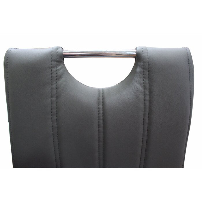Bono Gray Faux Leather Dining Chairs -