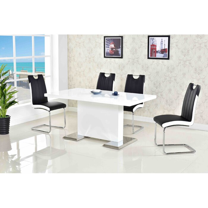 Bono Gray Faux Leather Dining Chairs -