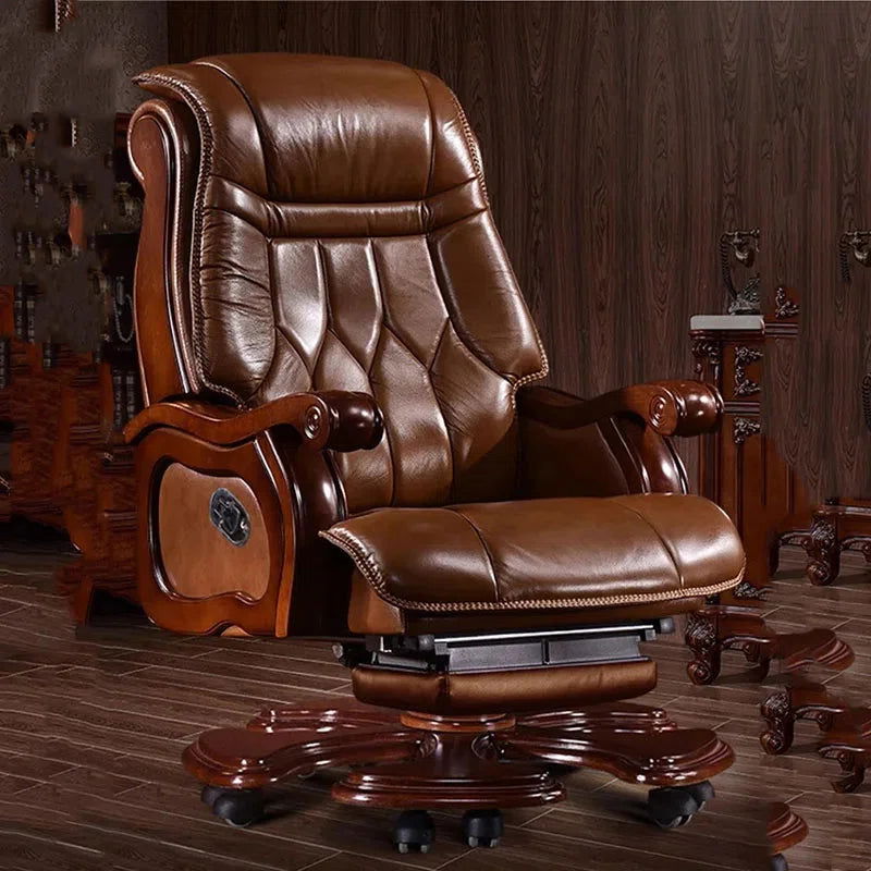 Executive chair leather high back best sale