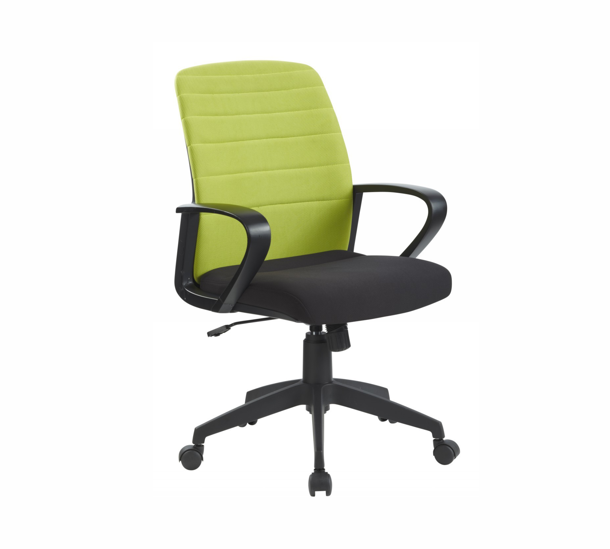 Executive Fabric Office Chair with Ergonomic Design, Cushioned Seat, Fixed Armrests, Swivel Base & Height Adjustment for Office and Workstation Use