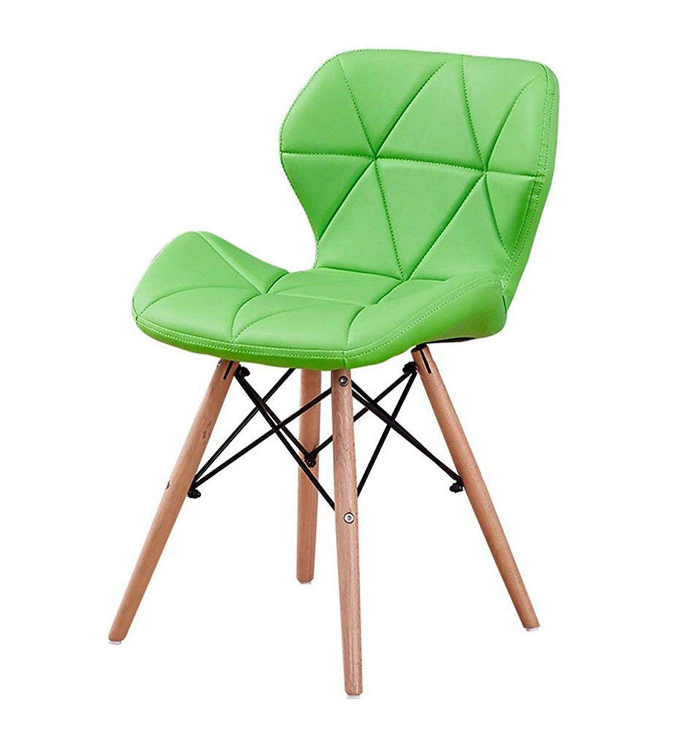 Cafe Chair With Medium Back Wooden Legs Base -