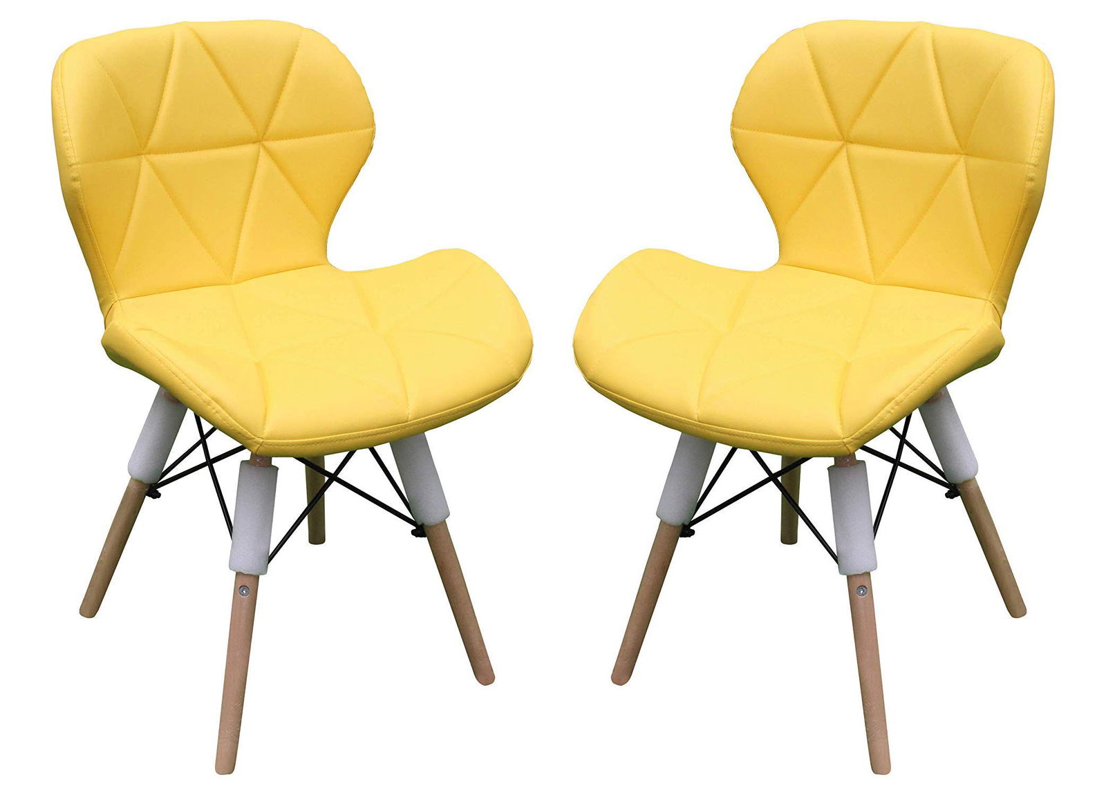 Cafe Chair With Medium Back Wooden Legs Base -