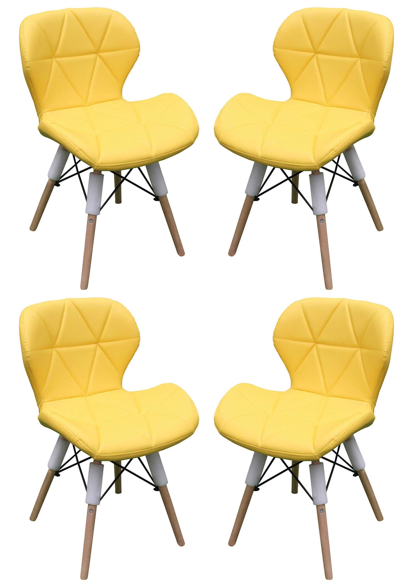 Cafe Chair With Medium Back Wooden Legs Base -