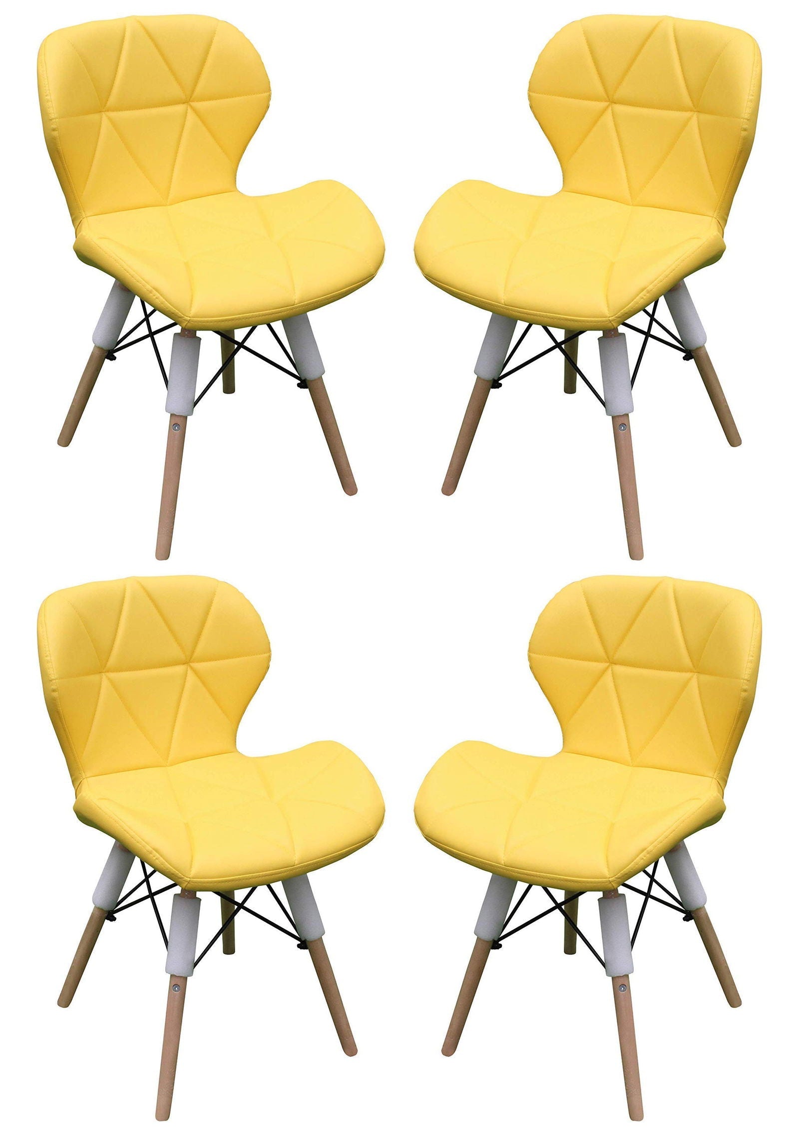 Cafe Chair With Medium Back Wooden Legs Base