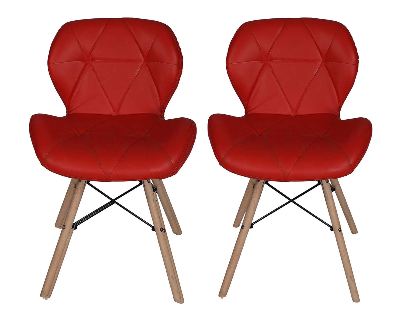 Cafe Chair With Medium Back Wooden Legs Base -