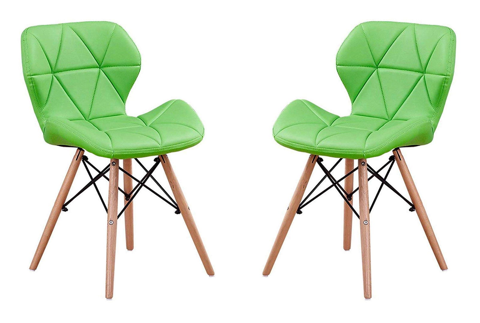 Cafe Chair With Medium Back Wooden Legs Base -