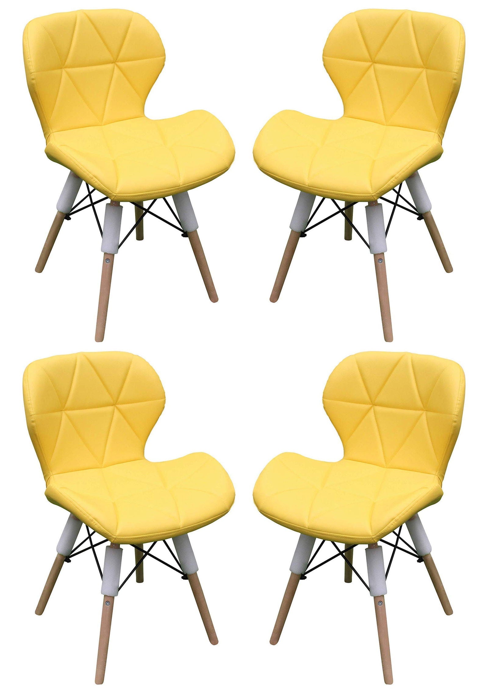 Cafe Chair With Medium Back Wooden Legs Base -