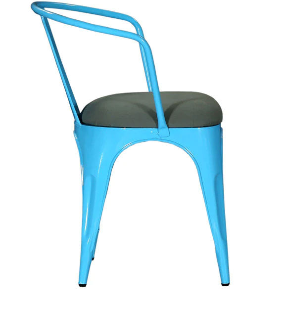 Cafe Chair With Metal Frame Cushioned -
