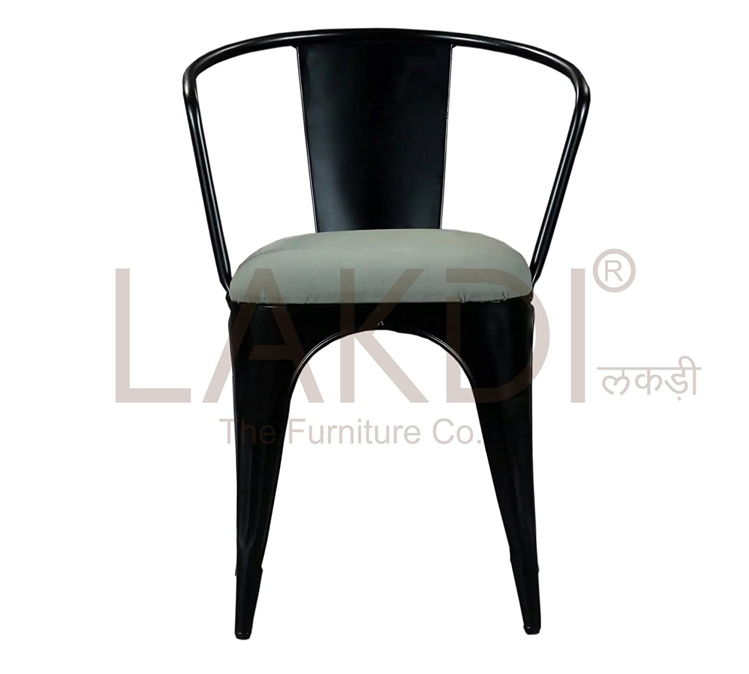 Cafe Chair With Metal Frame Legs Base -