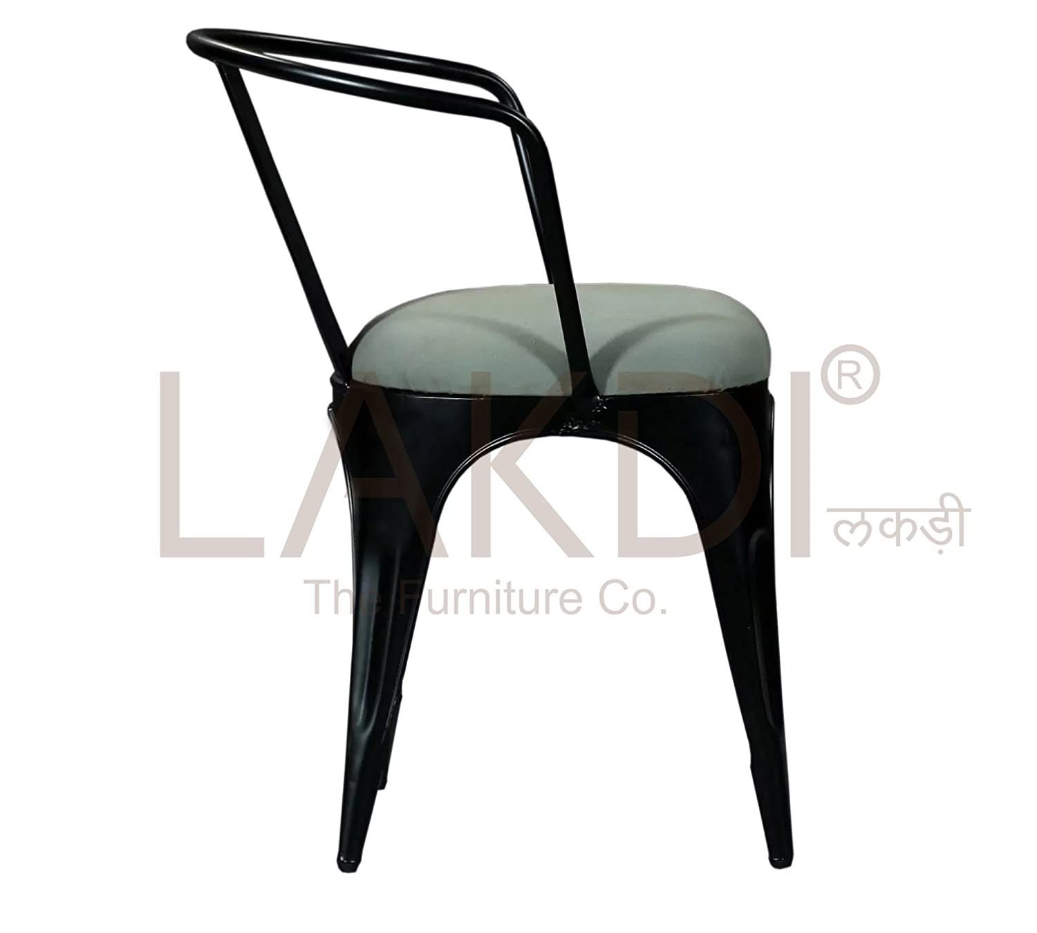 Cafe Chair With Metal Frame Legs Base -
