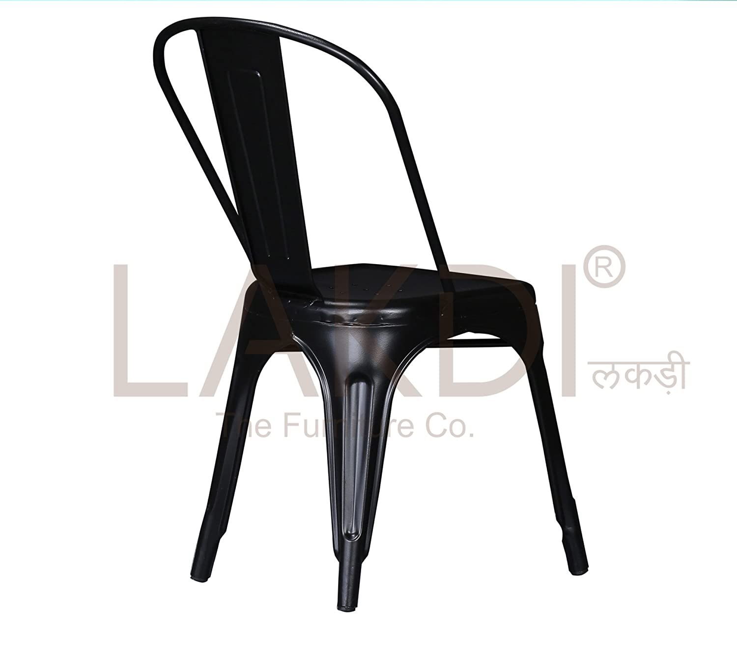 Cafe Chair With Metal Frame Legs Base -