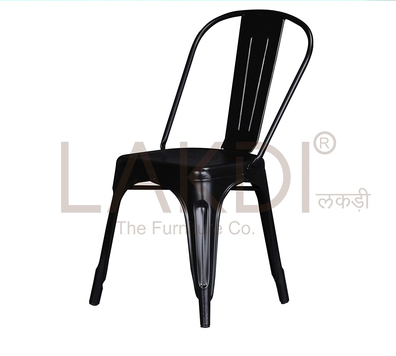 Cafe Chair With Metal Frame Legs Base -