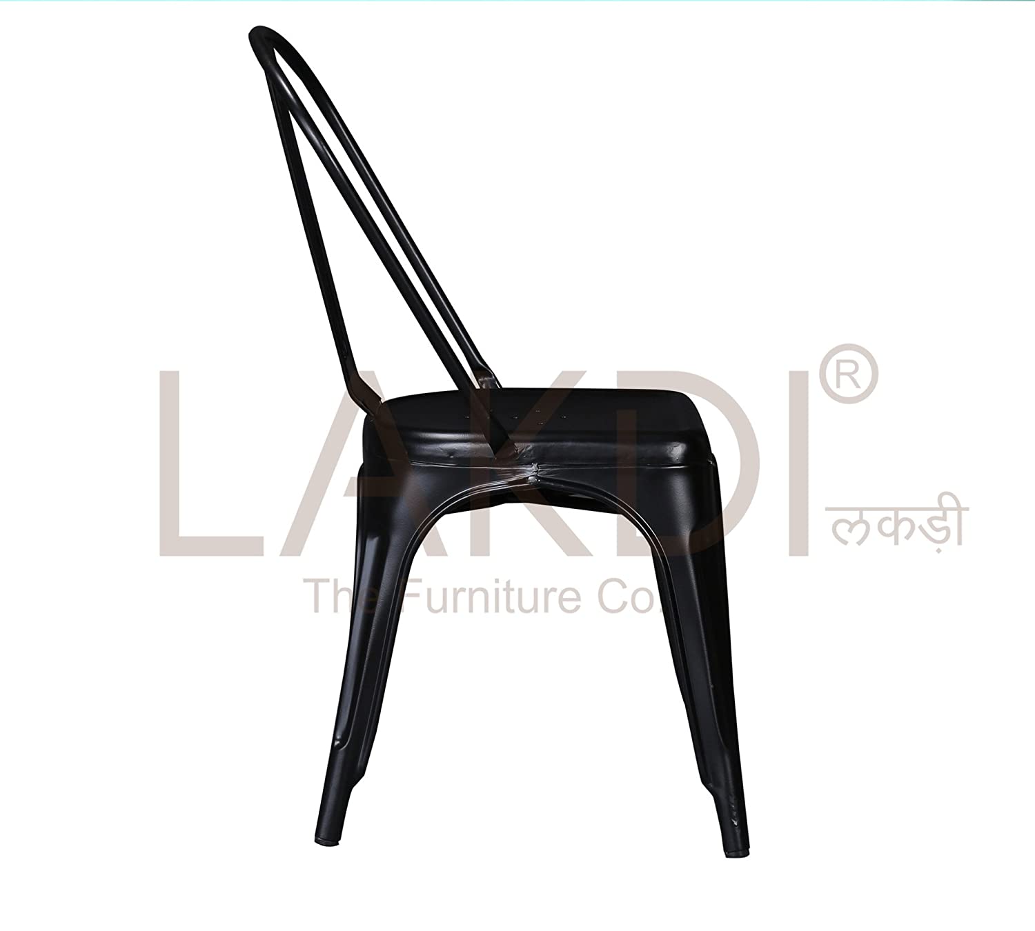 Cafe Chair With Metal Frame Legs Base -