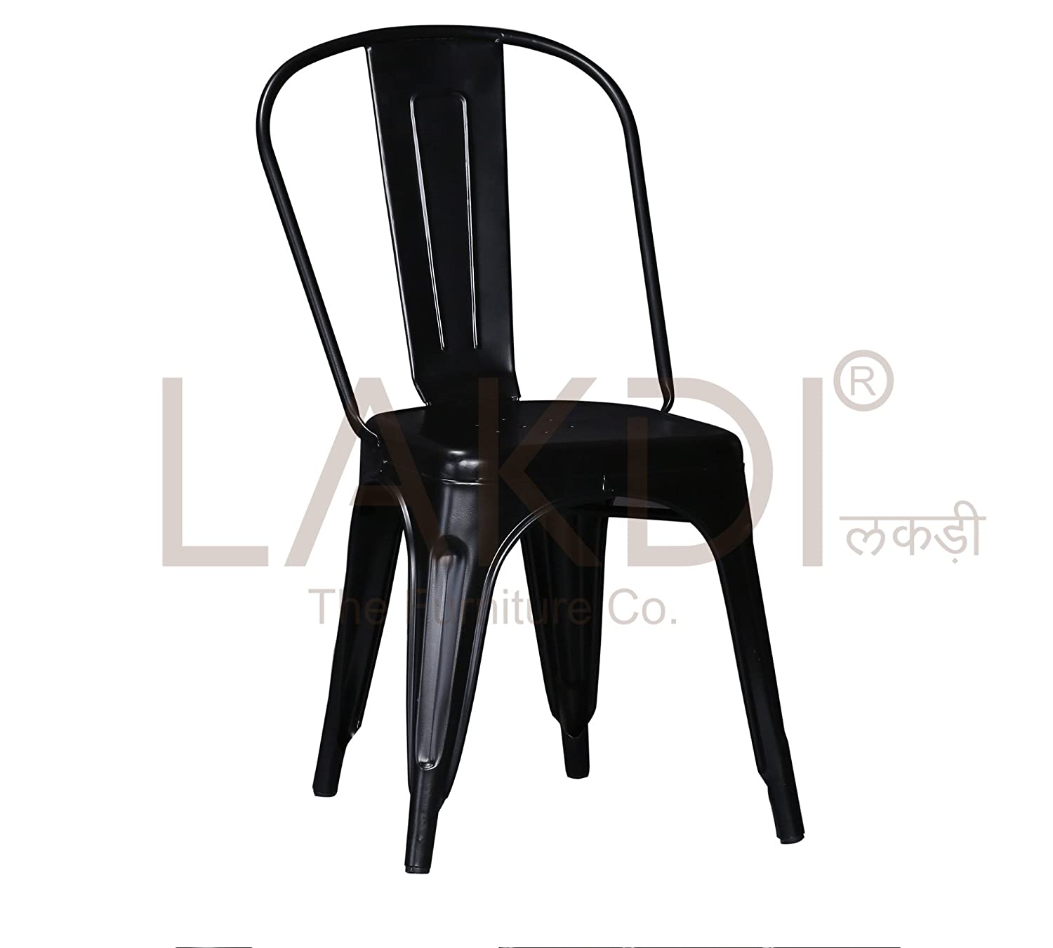 Cafe Chair With Metal Frame Legs Base -