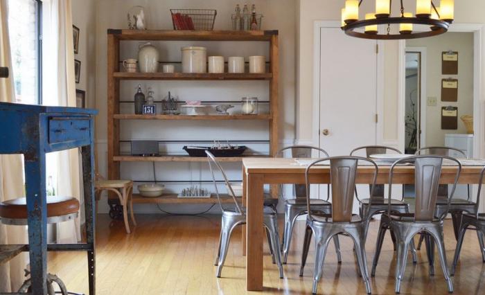 Cafe Chair With Metal Frame Legs Base -