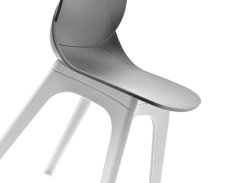 Cafe Chair in Grey Top and Base -