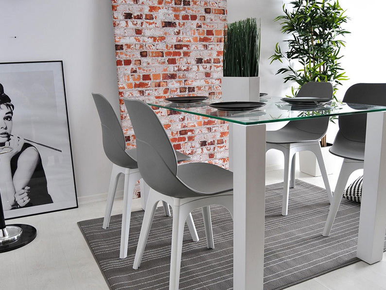 Cafe Chair in Grey Top and Base -