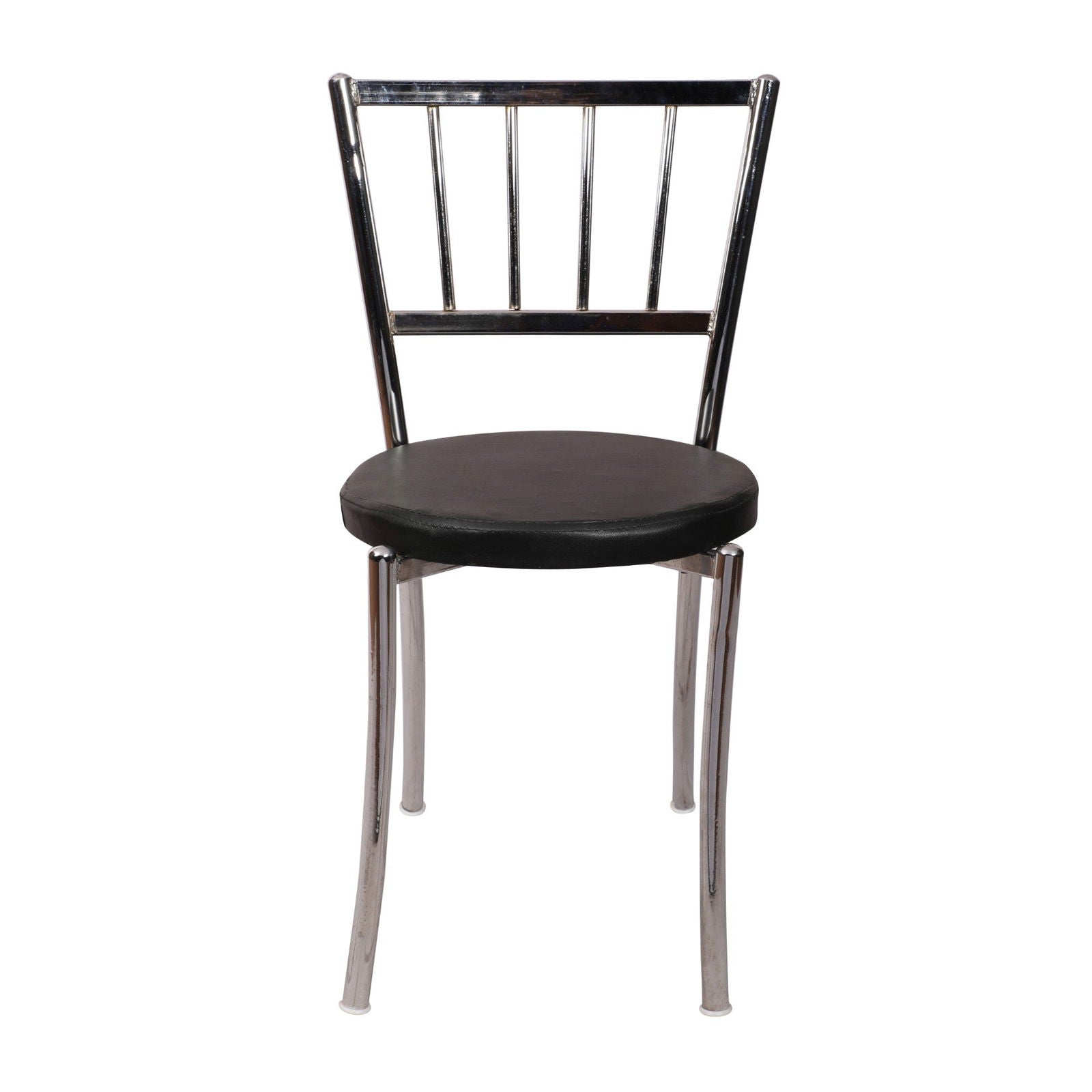 Cafe Chair in Metal Frame Legs Cushioned -