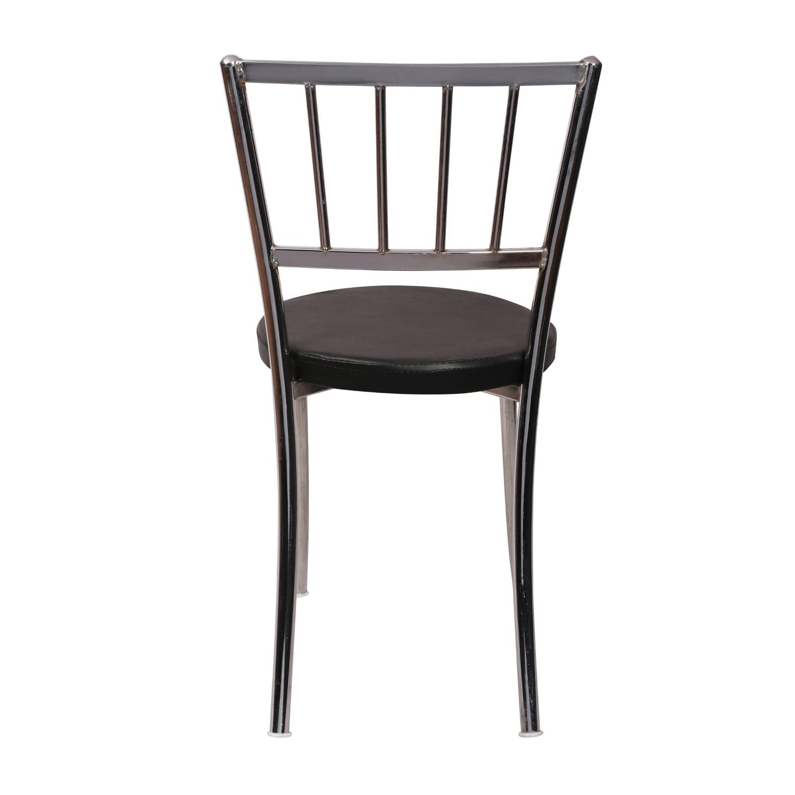 Cafe Chair in Metal Frame Legs Cushioned -