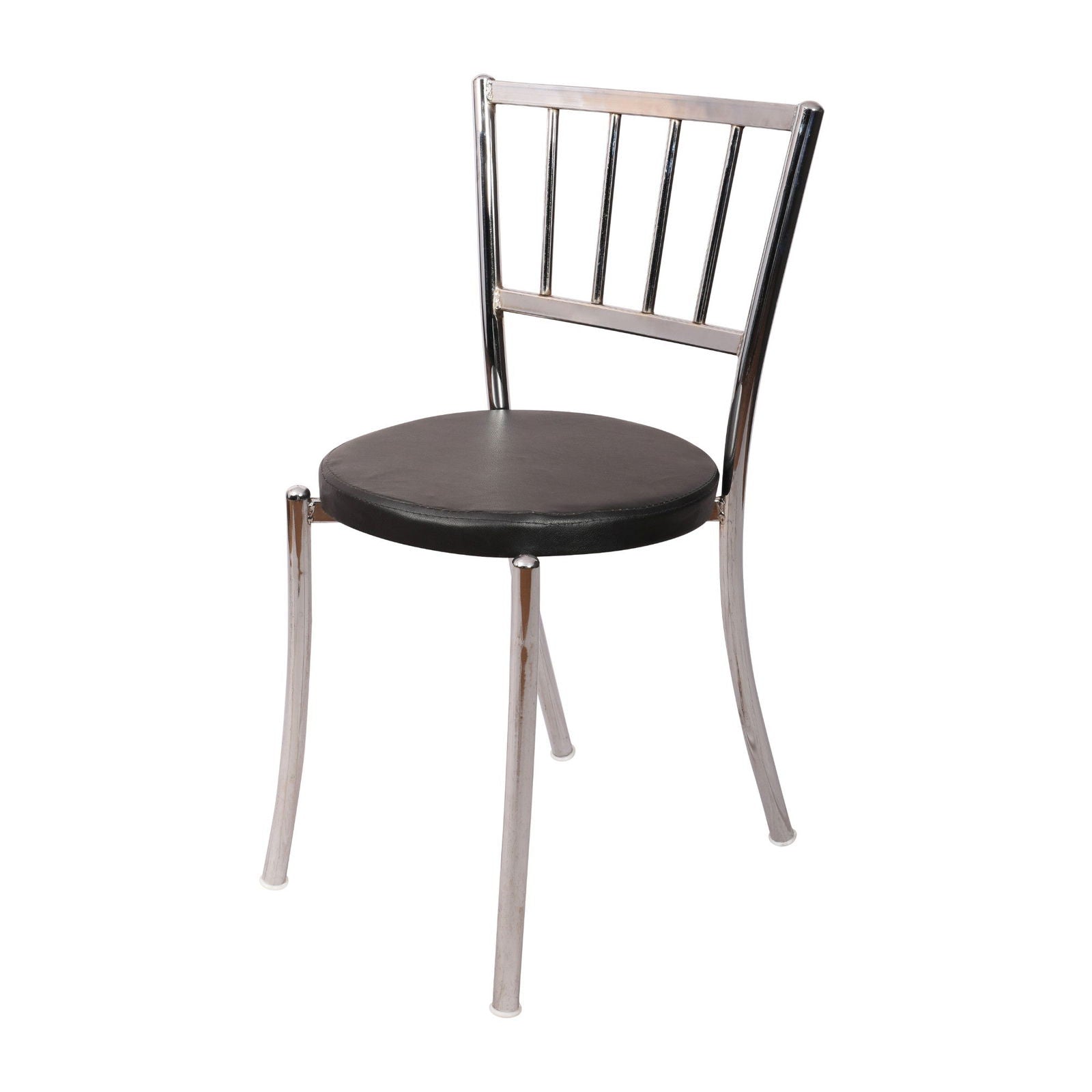 Cafe Chair in Metal Frame Legs Cushioned -