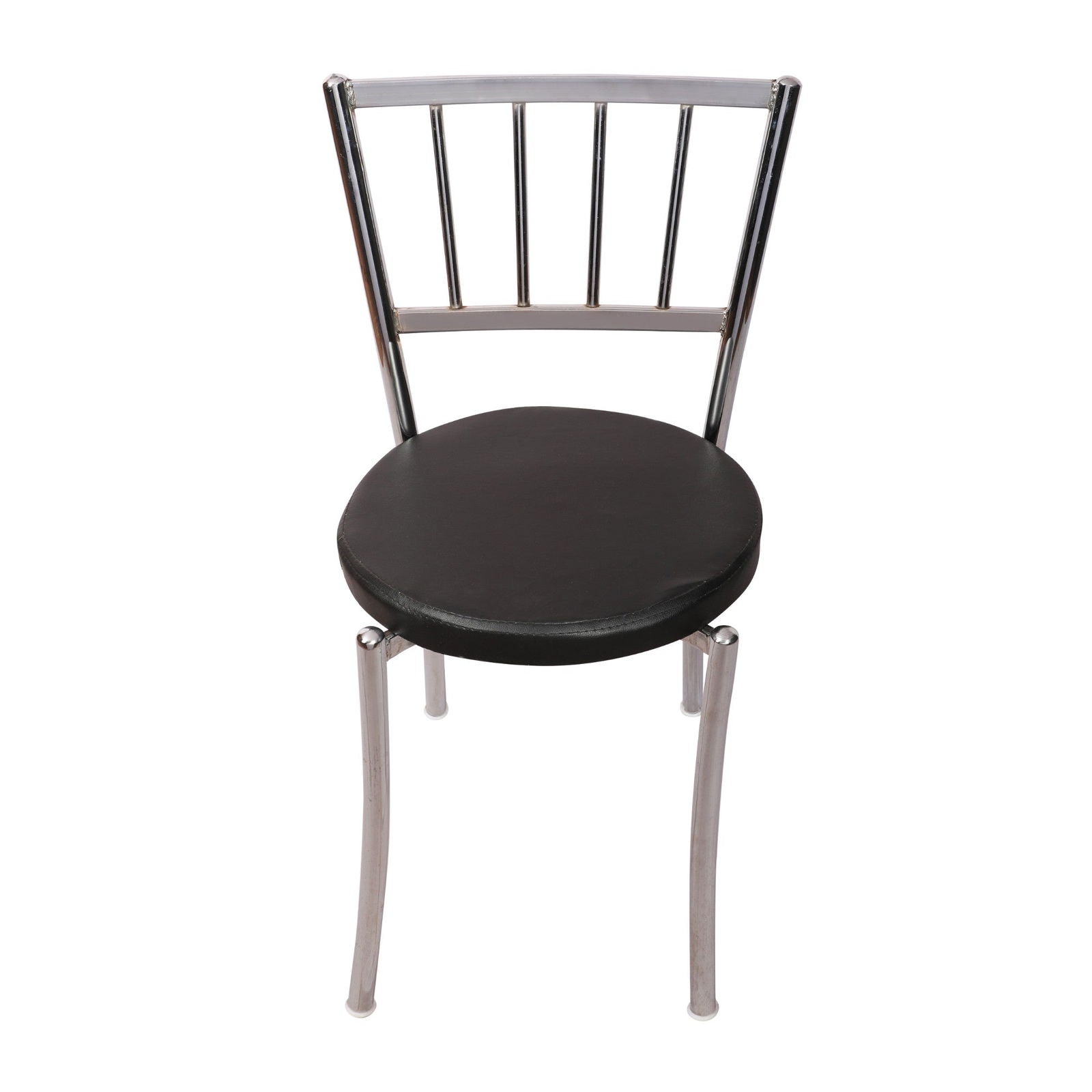 Cafe Chair in Metal Frame Legs Cushioned -
