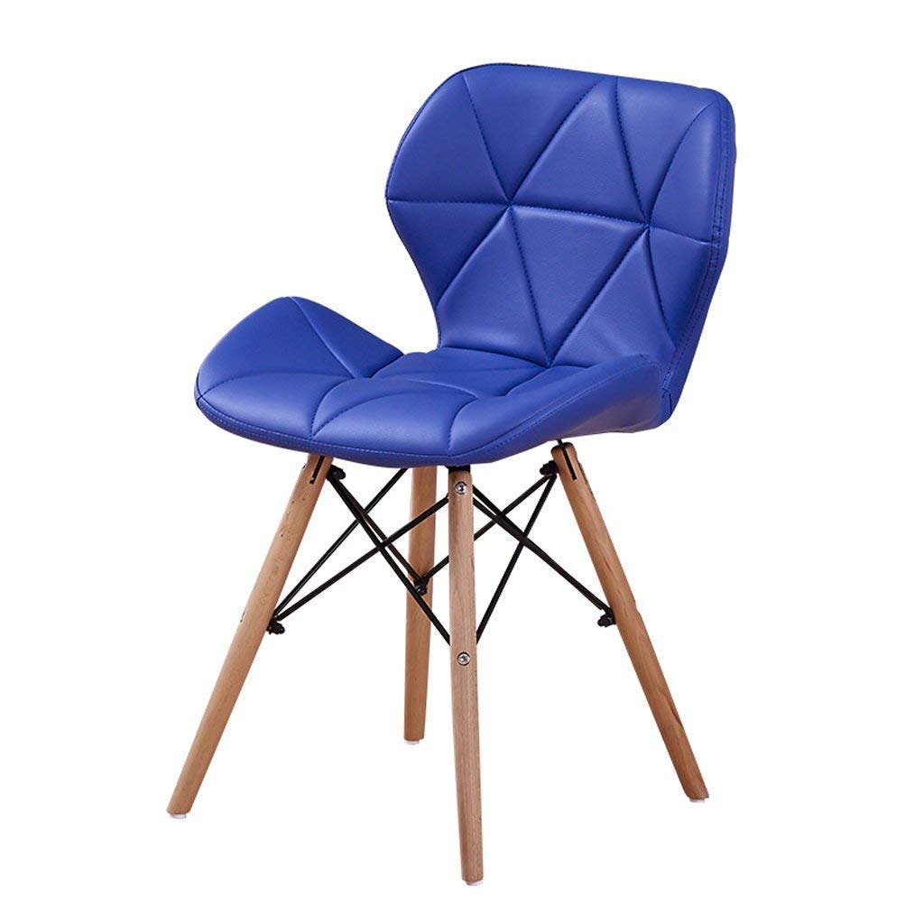 Cafe Chair in Wooden Legs Base Leatherette -