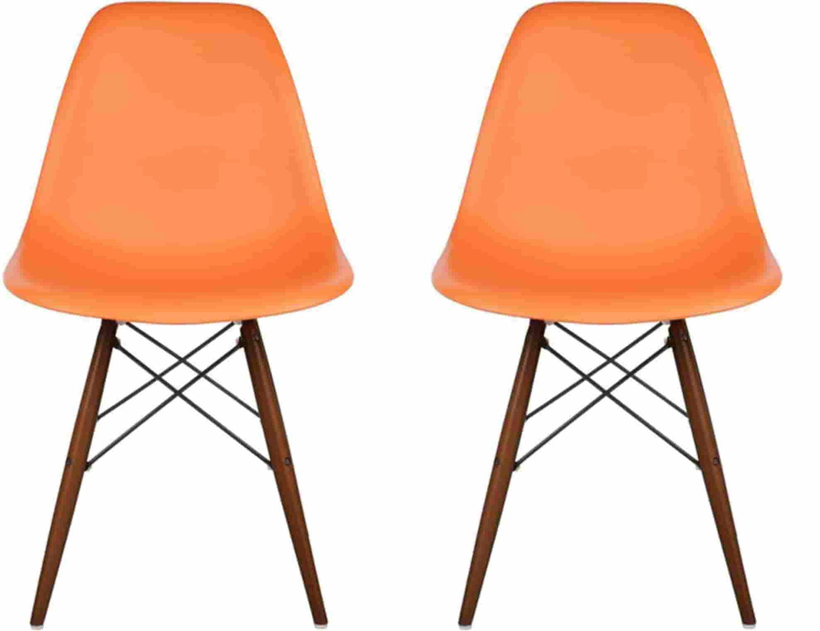 Cafe Chair in Wooden Legs Base PP Molded -