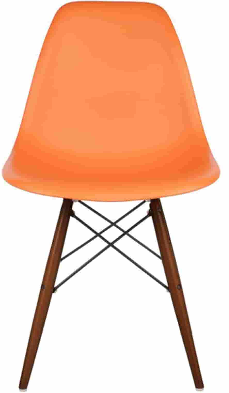 Cafe Chair in Wooden Legs Base PP Molded -