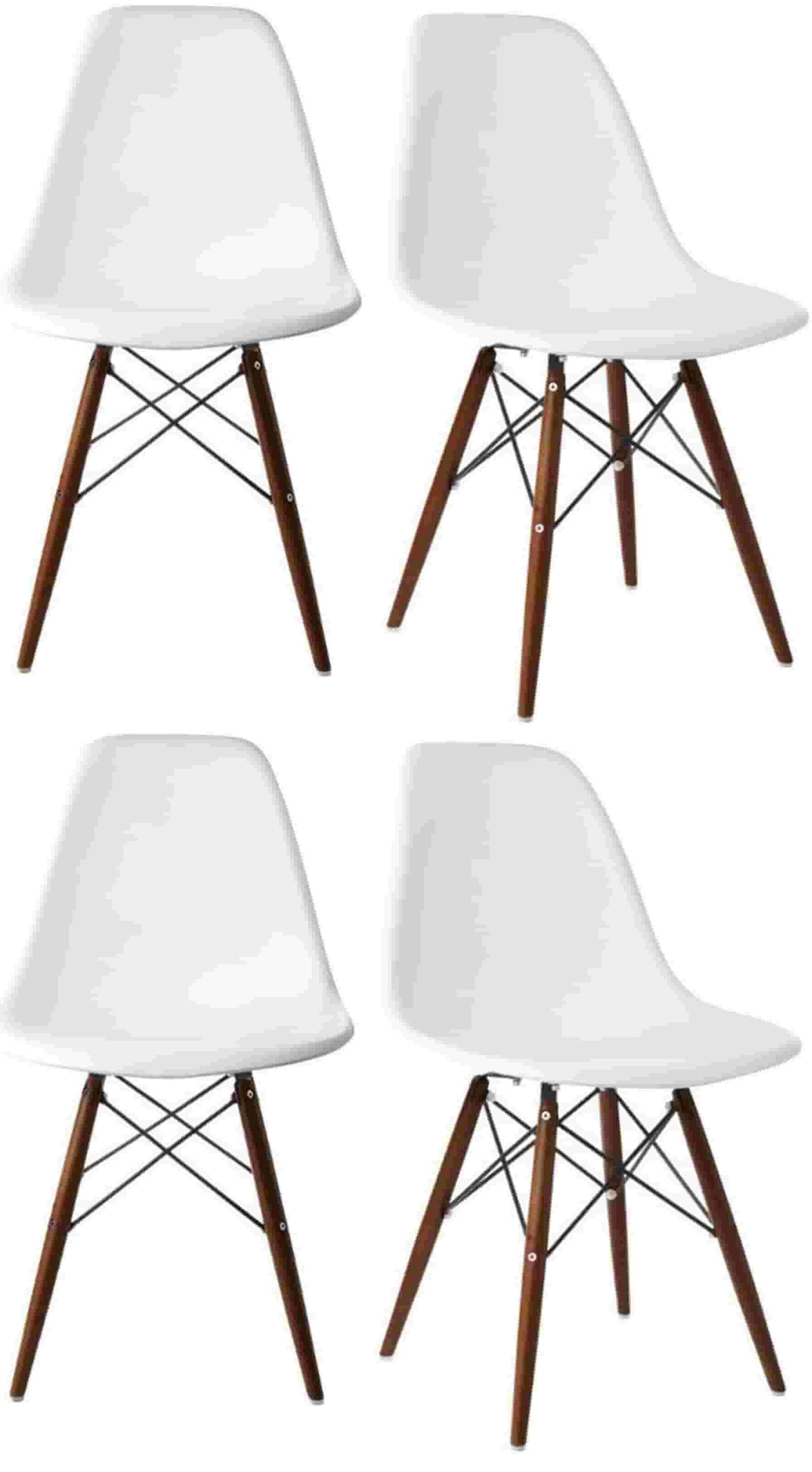 Cafe Chair in Wooden Legs Base PP Molded -