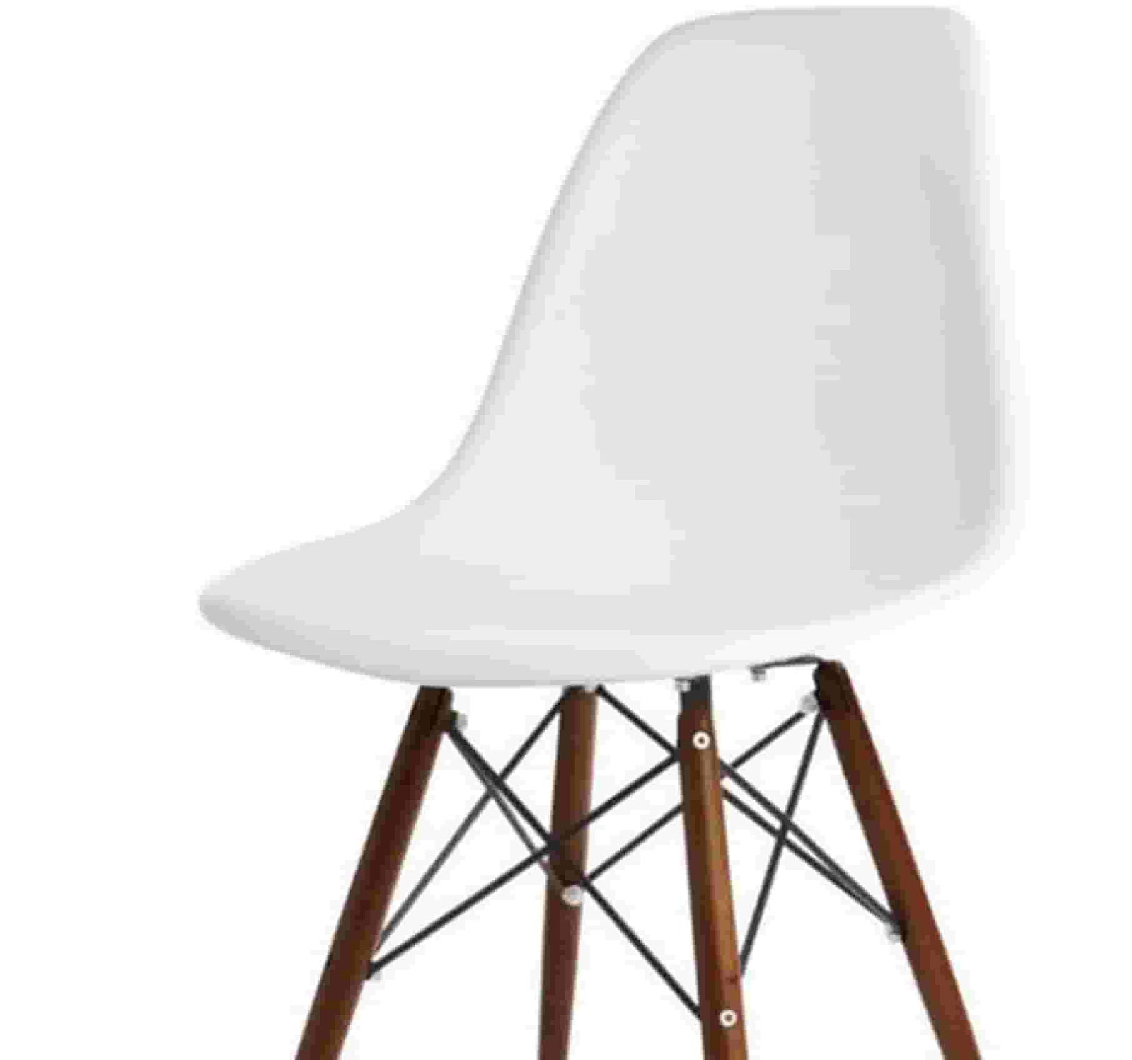 Cafe Chair in Wooden Legs Base PP Molded -