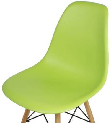 Cafe Chair in Wooden Legs Base PP Molded -