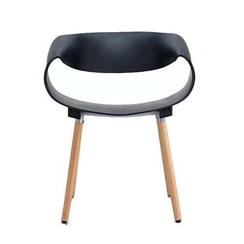 Cafe Chair in Wooden Legs Base PP Molded -