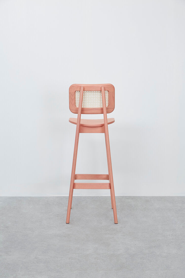 Cane Outdoor Chair,  Single Seater in High Rise Restaurant Chair -