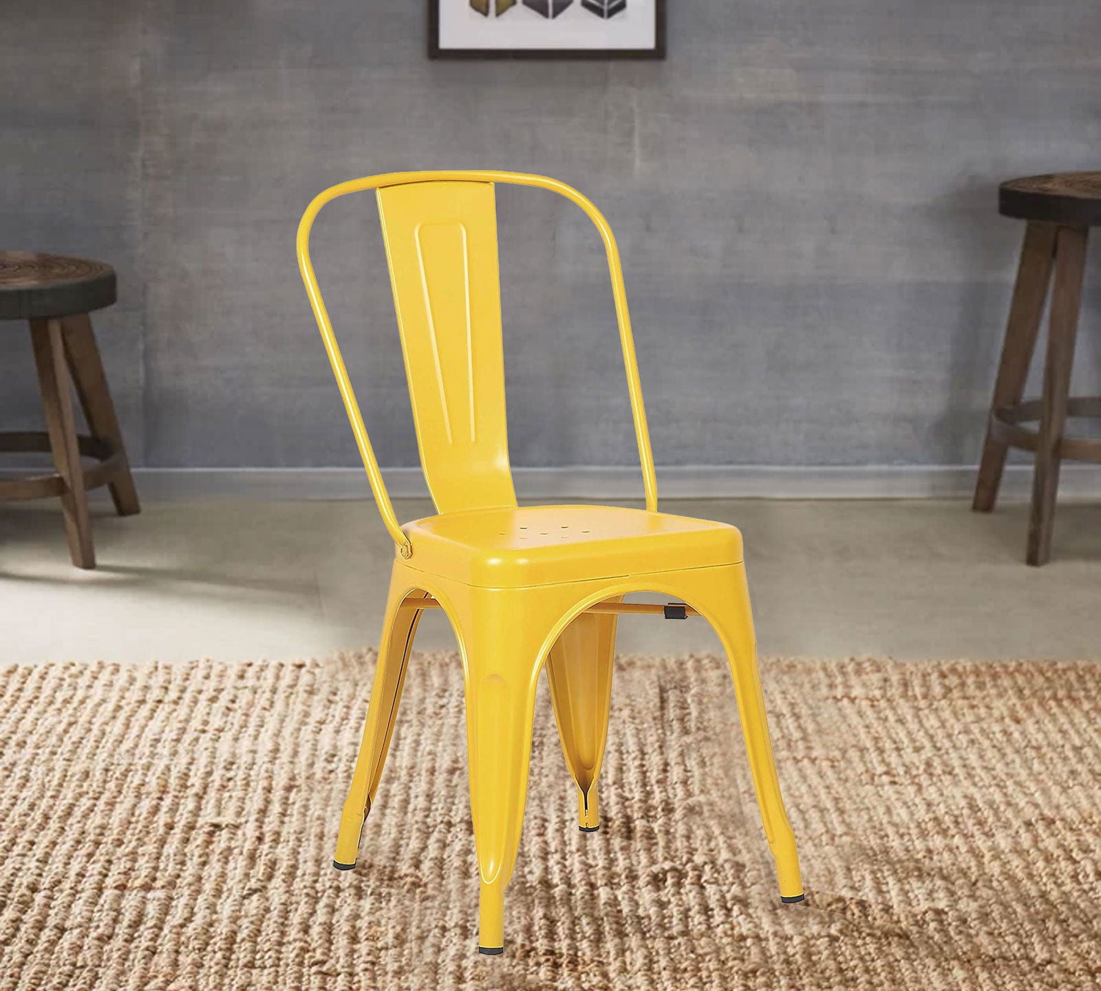 Chairs for Cafe With Metal Frame -