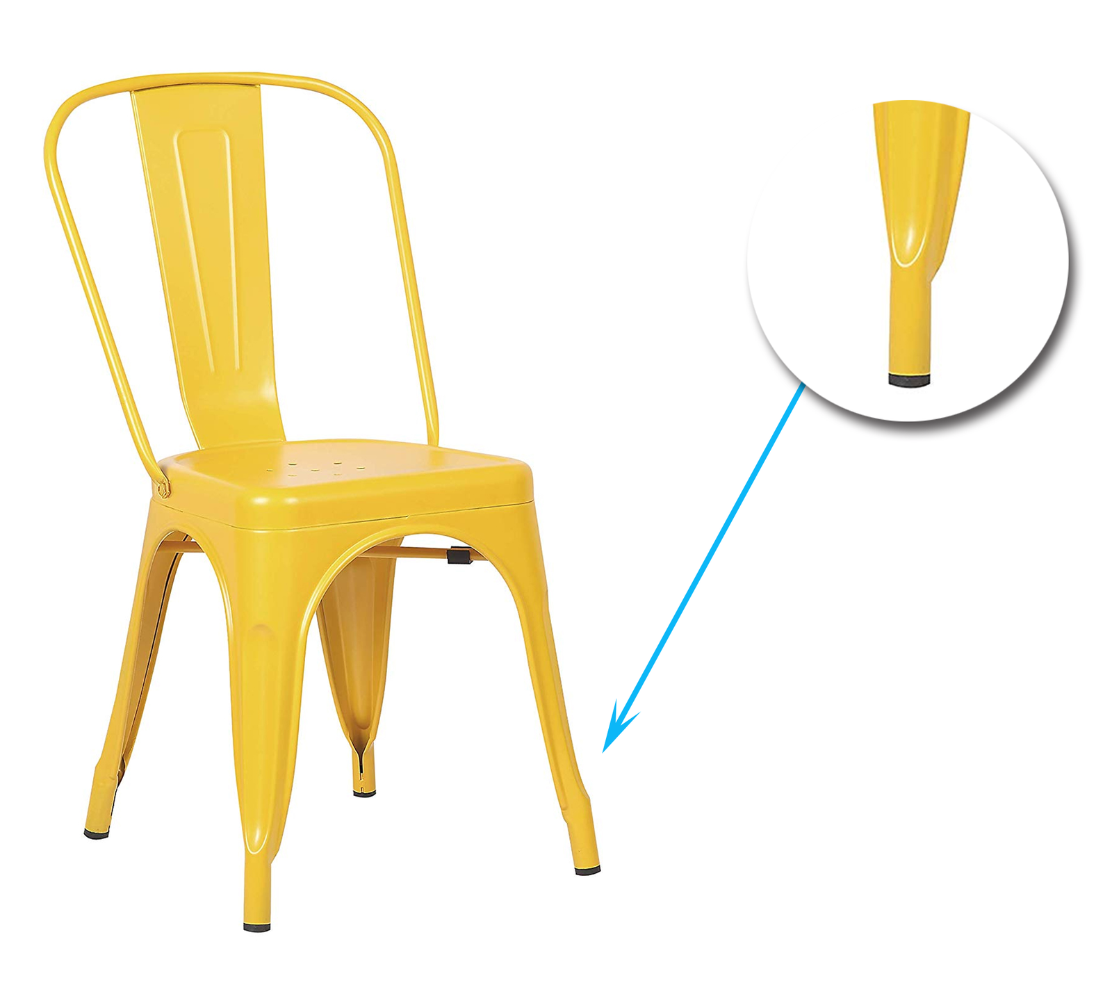 Chairs for Cafe With Metal Frame -