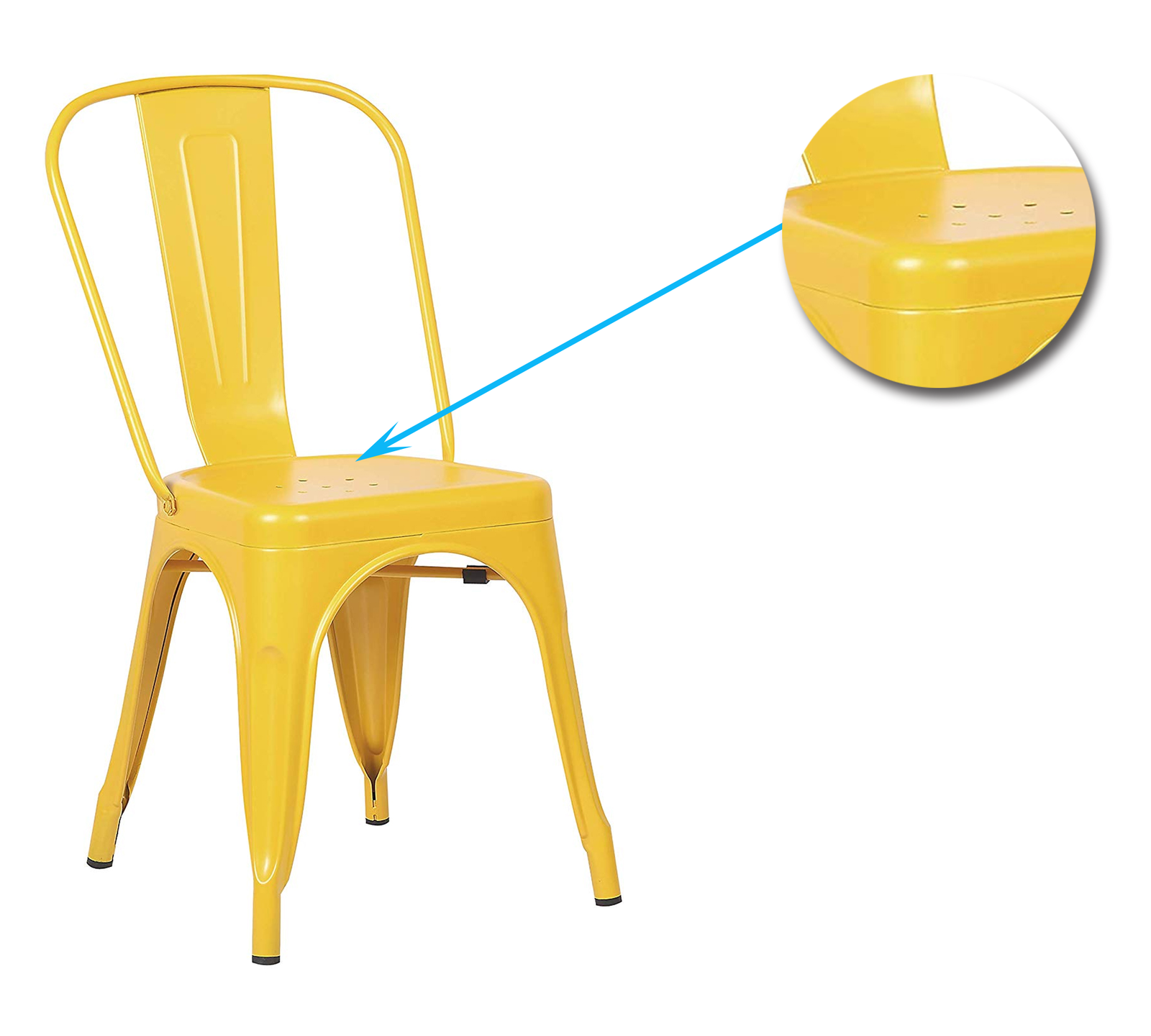 Chairs for Cafe With Metal Frame -