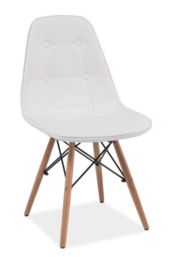Coffee Chairs in Wooden Legs Frame Base Leatherette -