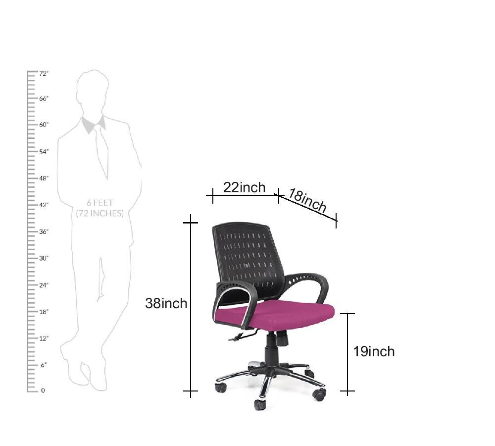 Comfortable Chair For Work From Home Medium Back in Mesh -