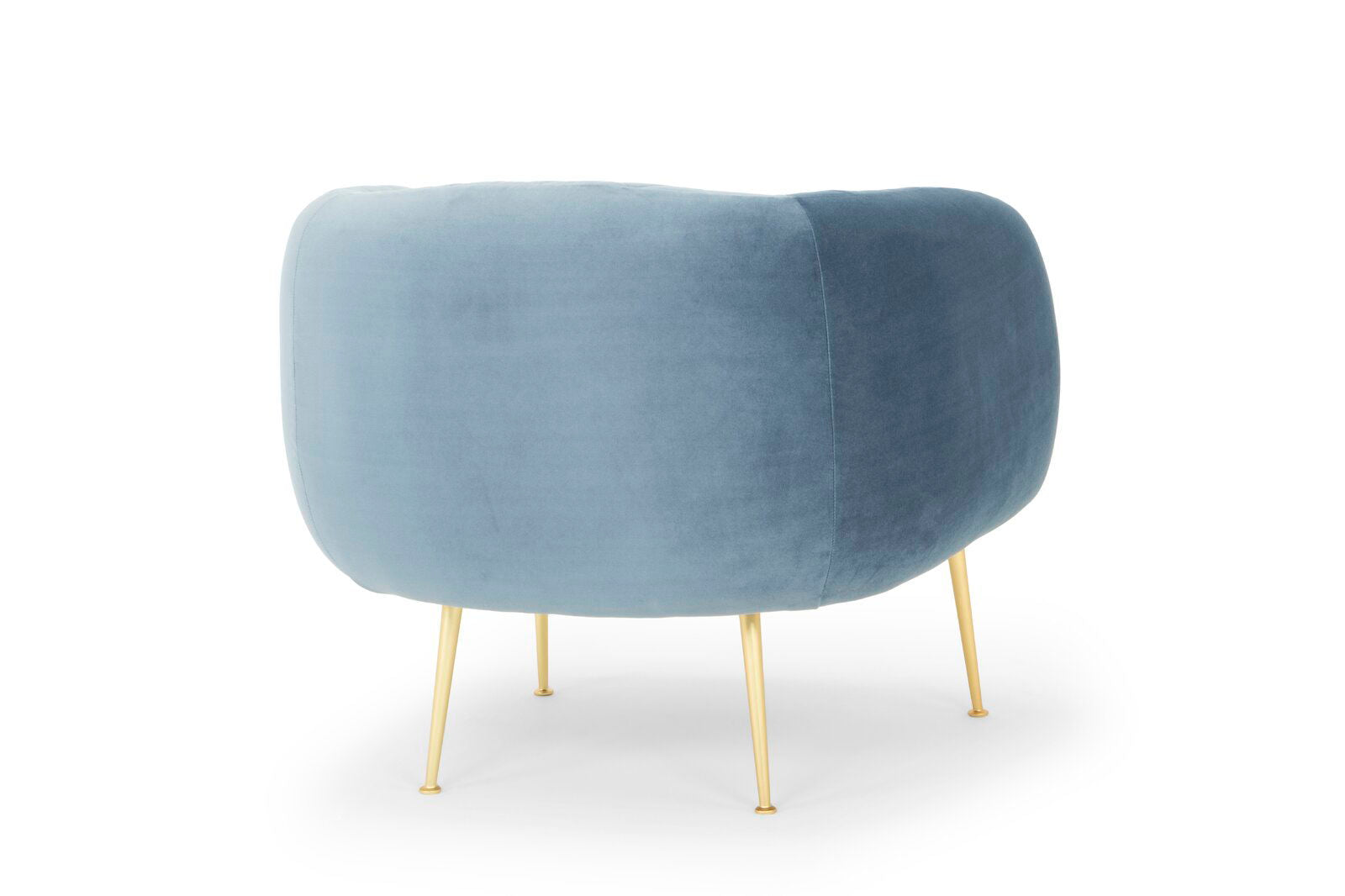 Comfortable Durable Single Seater Chair with Gold Legs -