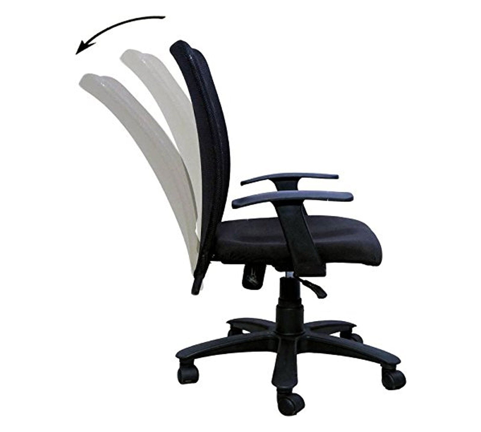 Comfortable Executive Office Chair with Height Adjustable Nylon Base -