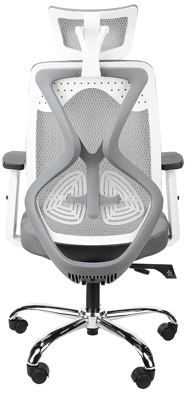 Comfortable High back Chair for Office & Home, Headrest, Armrest in Black -