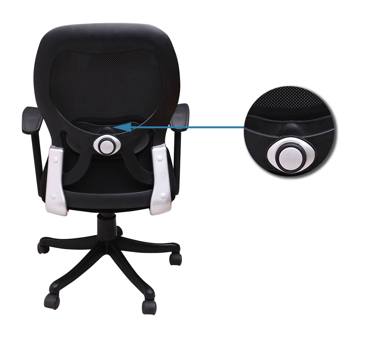 Comfortable Office Executive Ergonomic Chair with Height Adjustable Nylon Base -