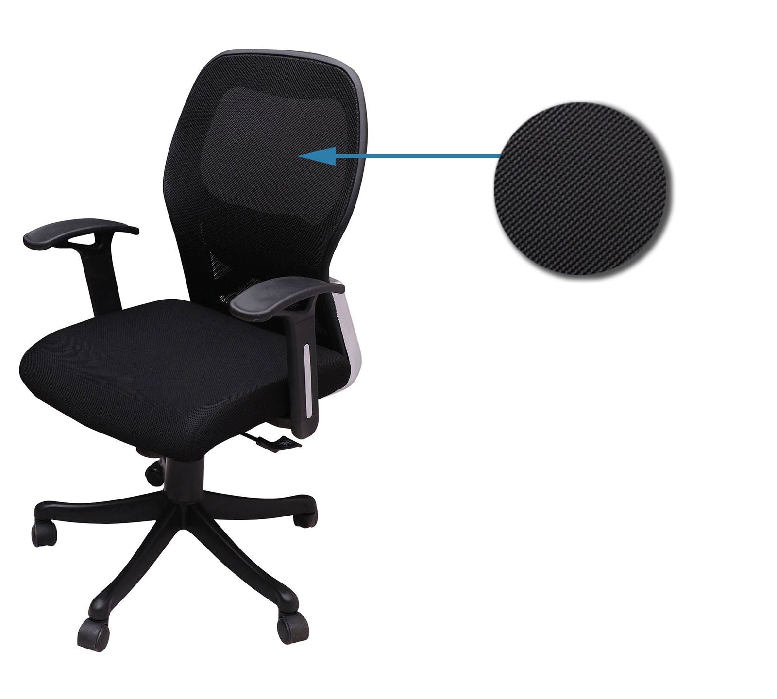 Comfortable Office Executive Ergonomic Chair with Height Adjustable Nylon Base -