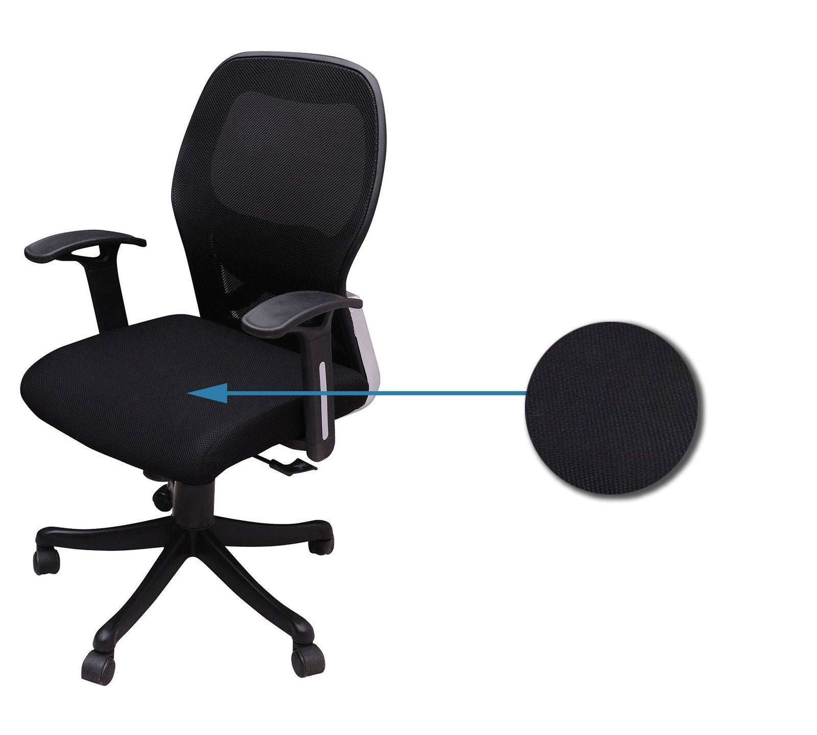 Comfortable Office Executive Ergonomic Chair with Height Adjustable Nylon Base -