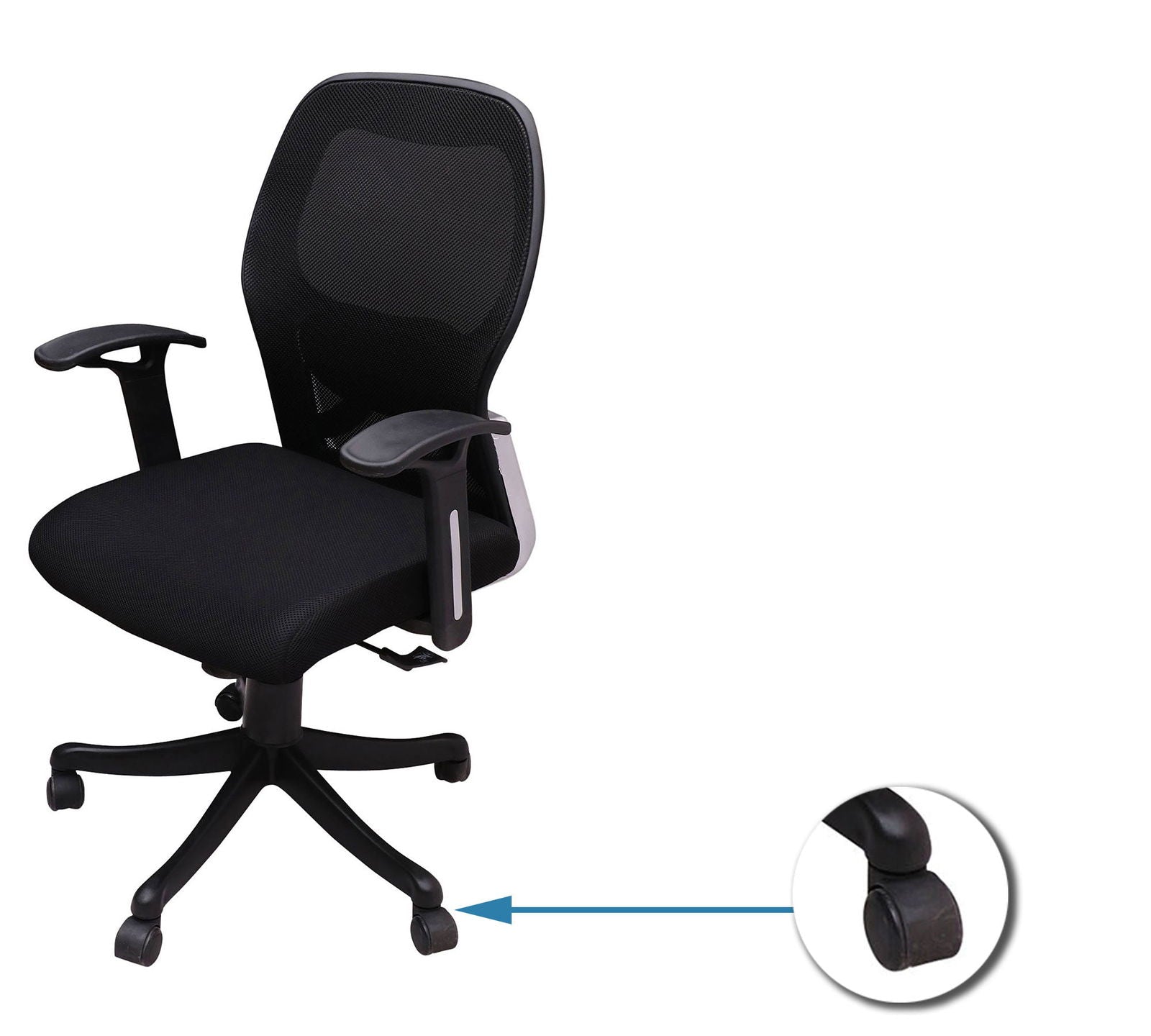 Comfortable Office Executive Ergonomic Chair with Height Adjustable Nylon Base -