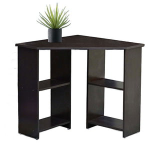 Computer Study Table with Both Side Shelf in Wooden