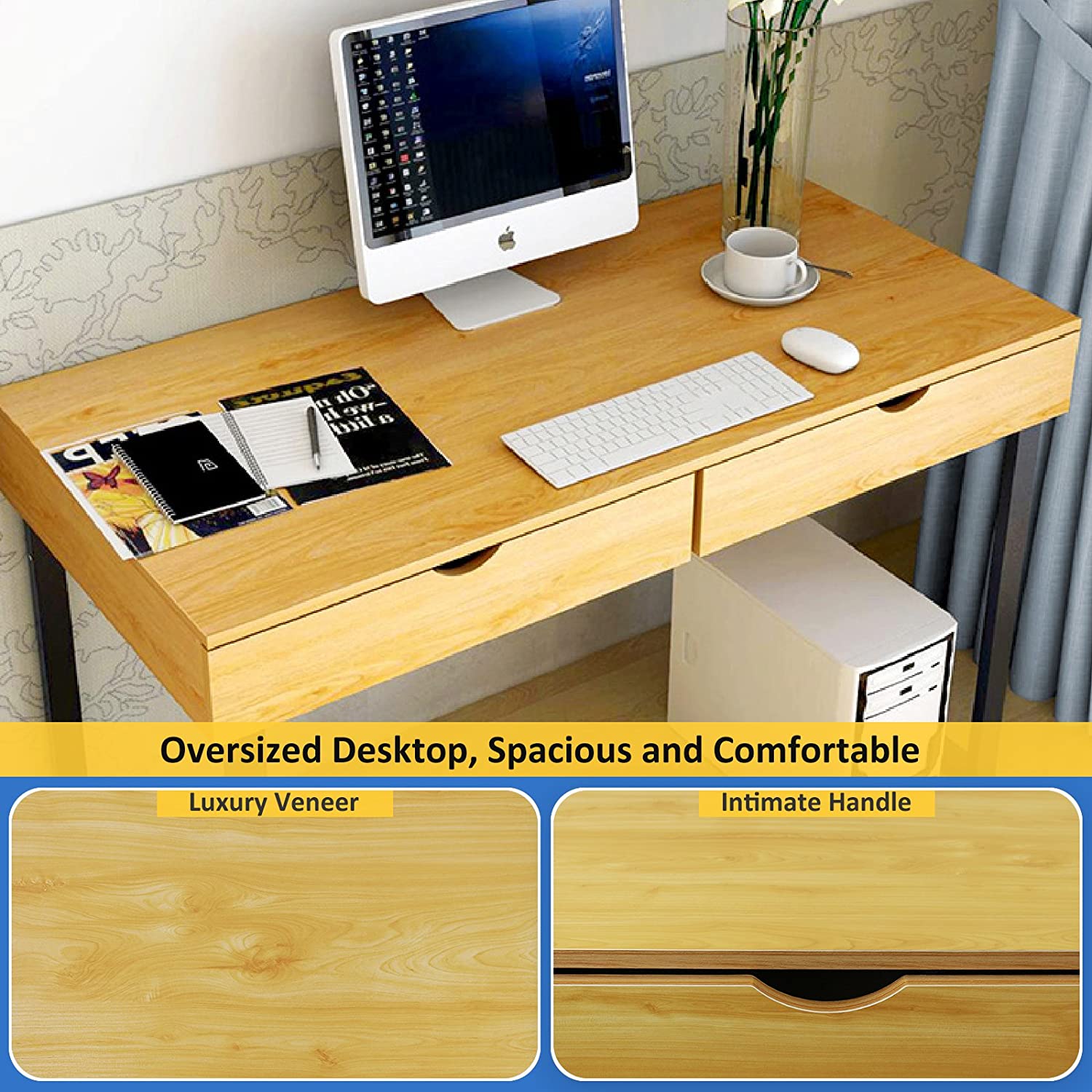 computer table office table study desk wooden table