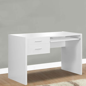 Computer Study Table with Keyboard Tray & Drawers