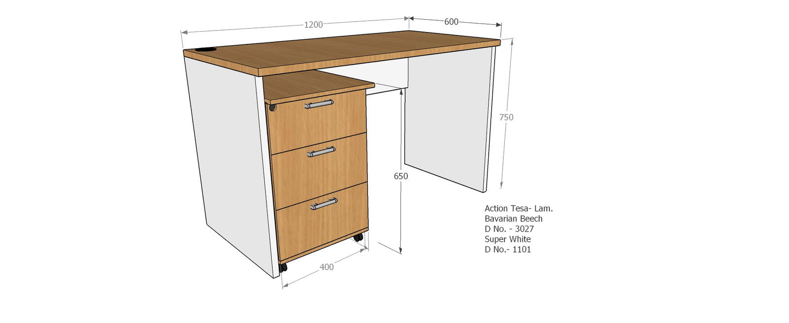 computer table office table study desk wooden table