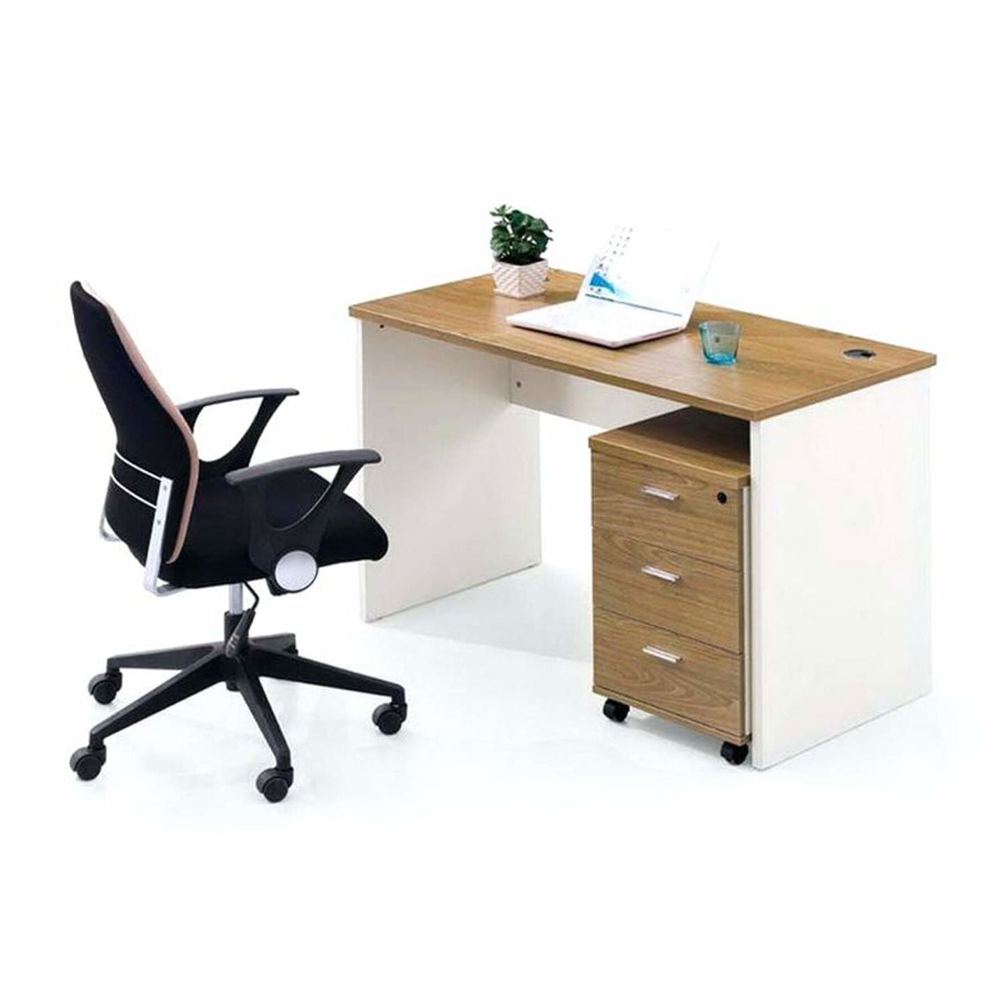 Wooden office workstation for modern home interiors